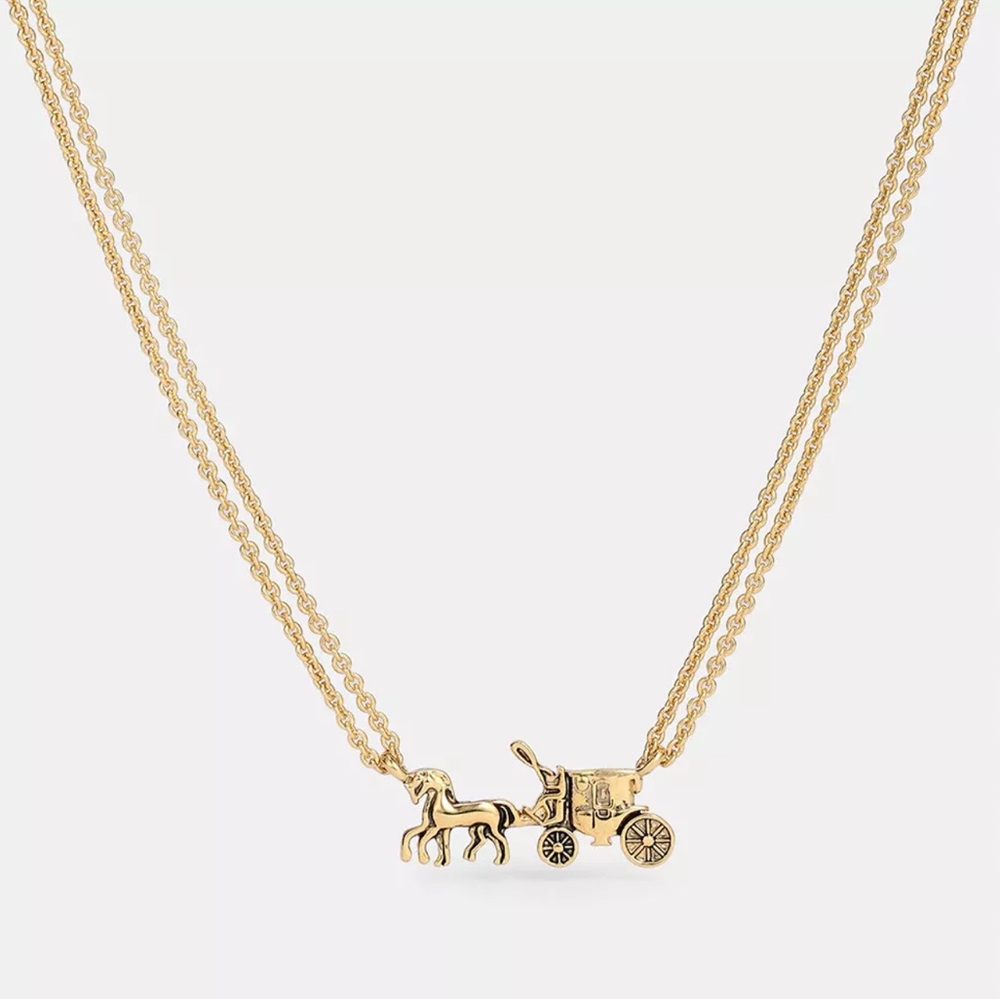 Coach Gold Chain Necklace - Picture 1 of 9